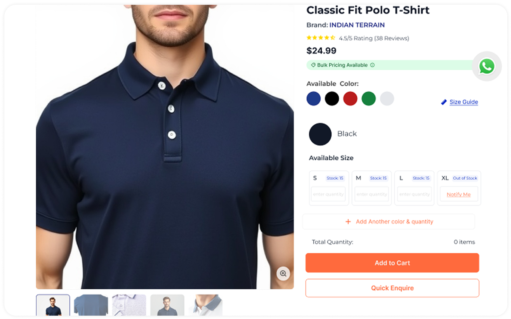 Polo Shirt Product Detail