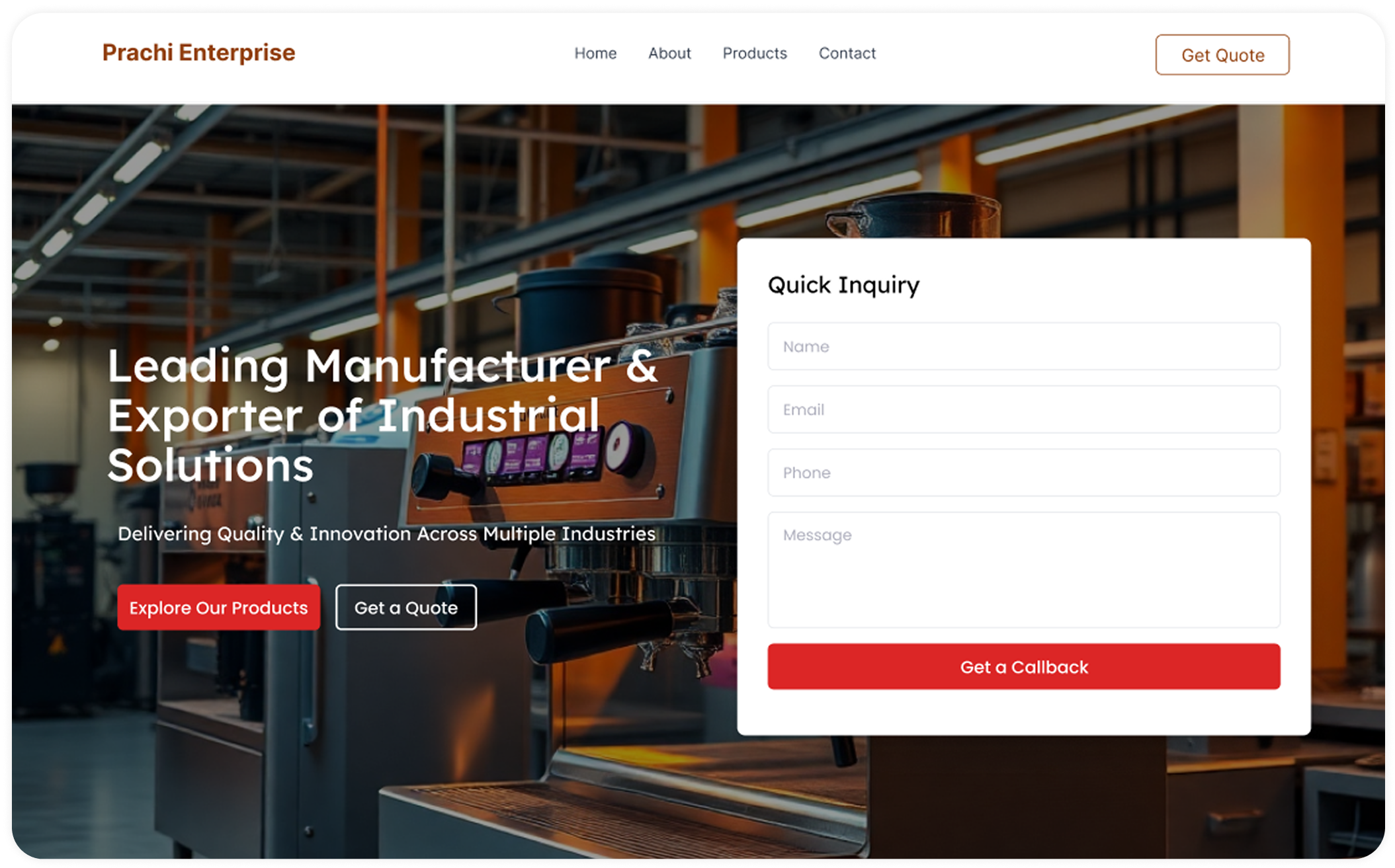 Hero Banner Industrial