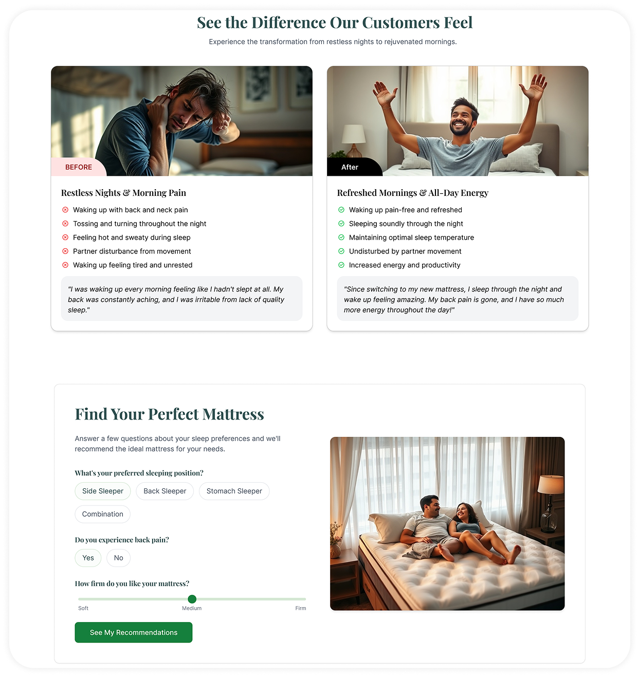 Customer Section
